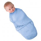 Пеленка на липучках SwaddleMe голубая хлопок